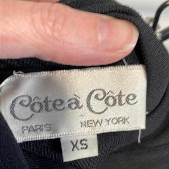 Vintage Black Sleeveless Crystal Spaghetti Strap Slip Dress - Picture 2 of 8